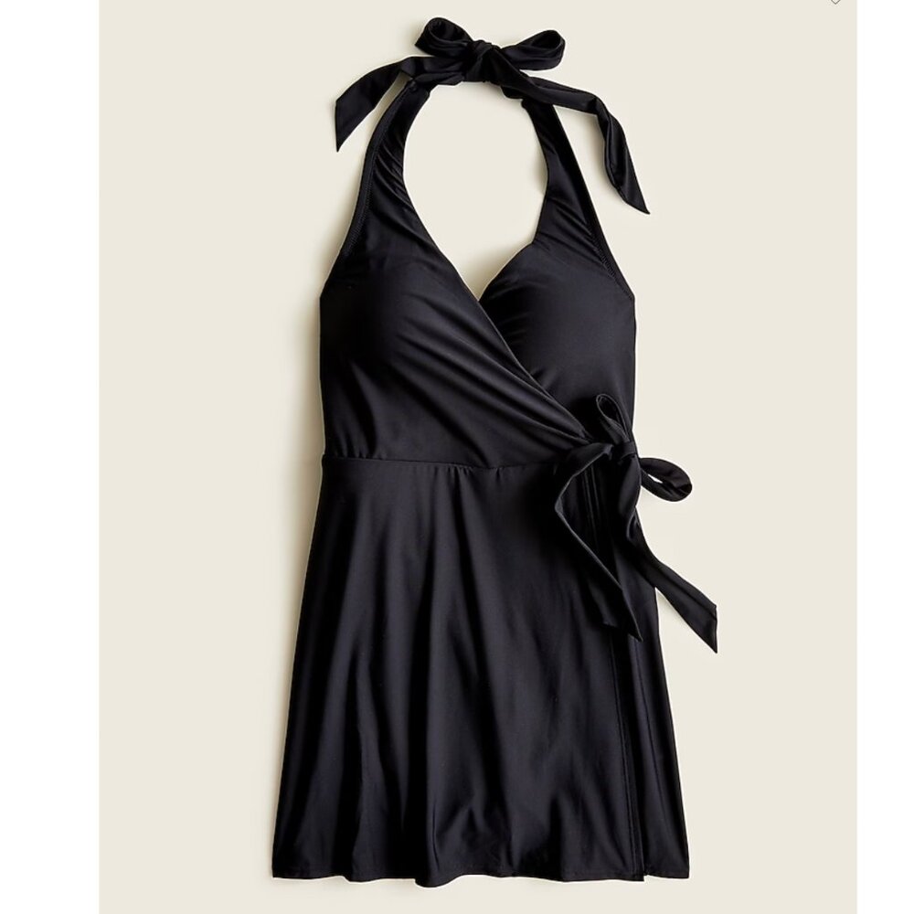 NWT JCrew Halter Wrap Swimsuit One piece Size 6